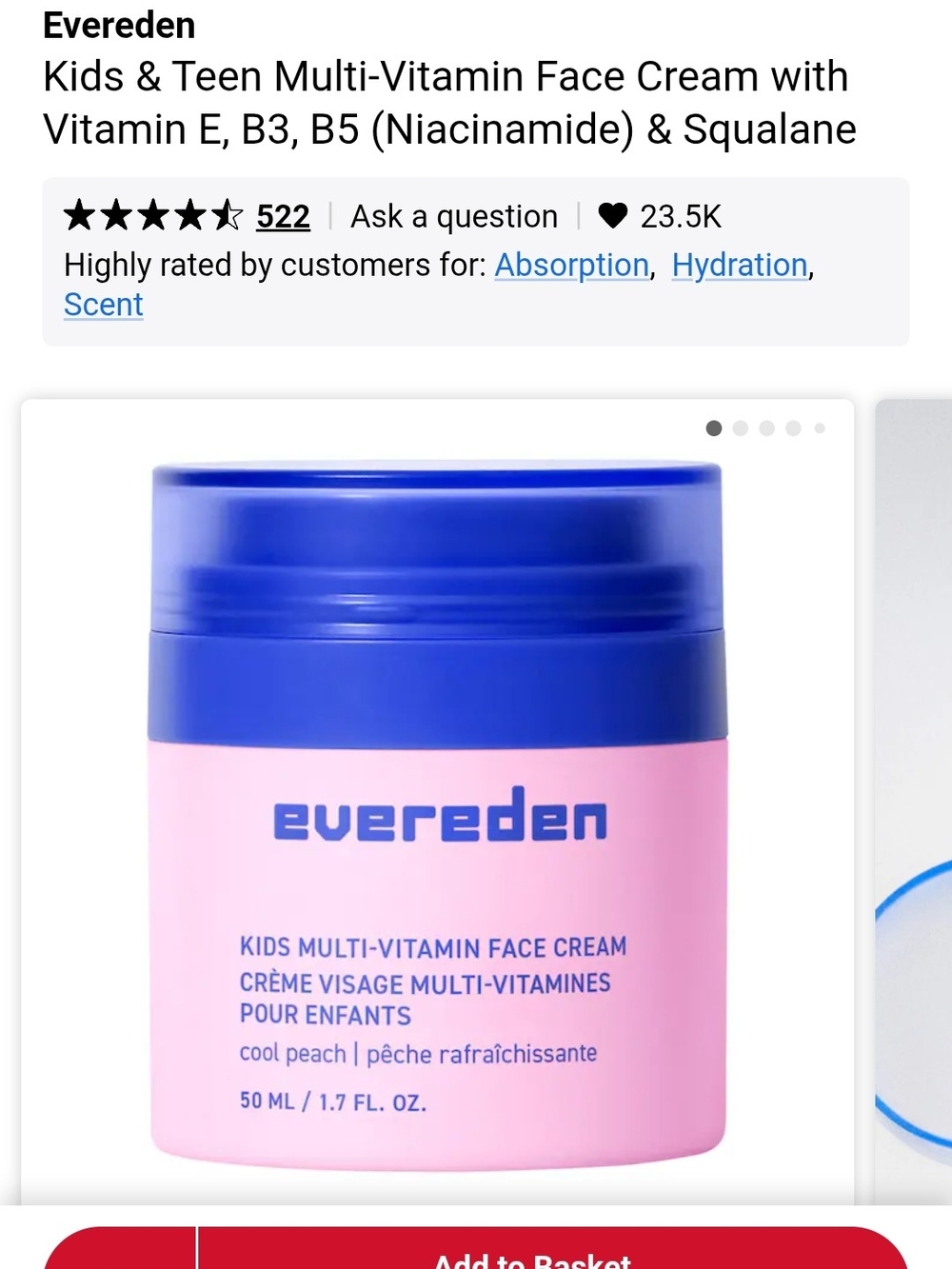Evereden Kids Multi-Vitamin Face Cream